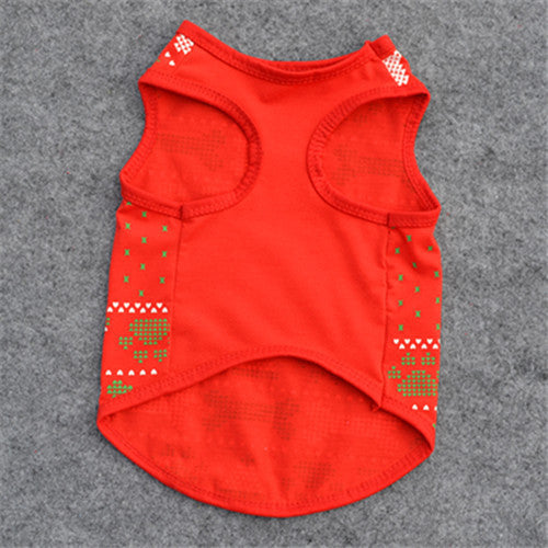 Festliches Hundeshirt „Santa Paws“ – rotes Weihnachts-Shirt einfach perfekt für festliche Fotos