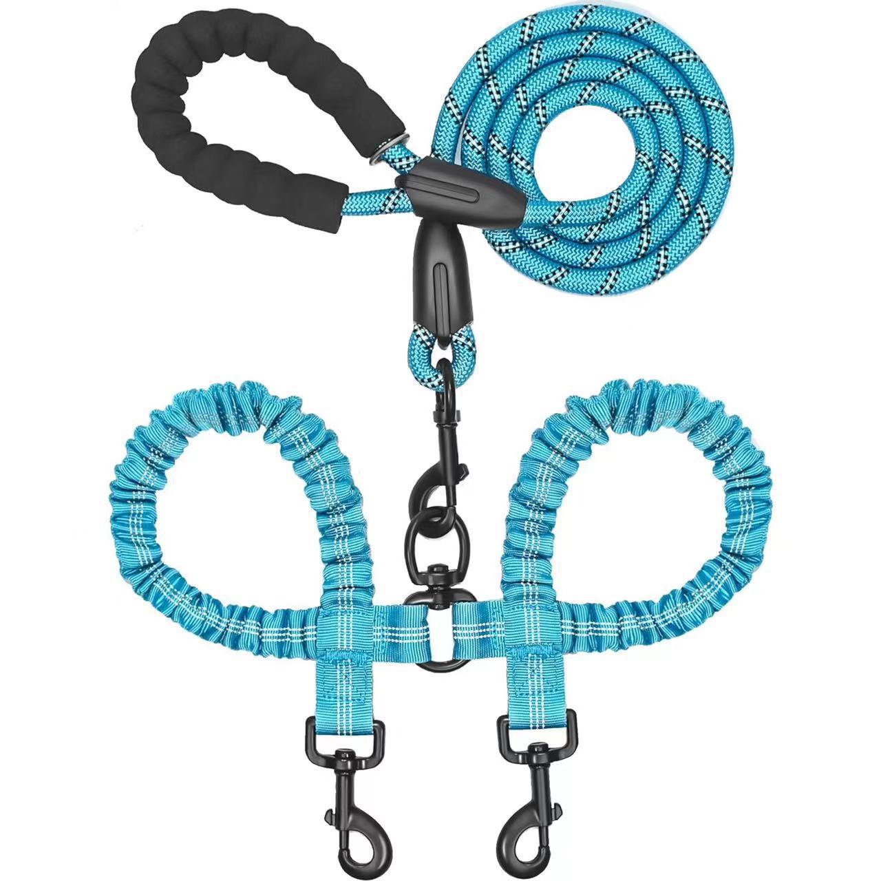 Nylon Hundeleine mit Doppelhund-Führung 🐕🐕