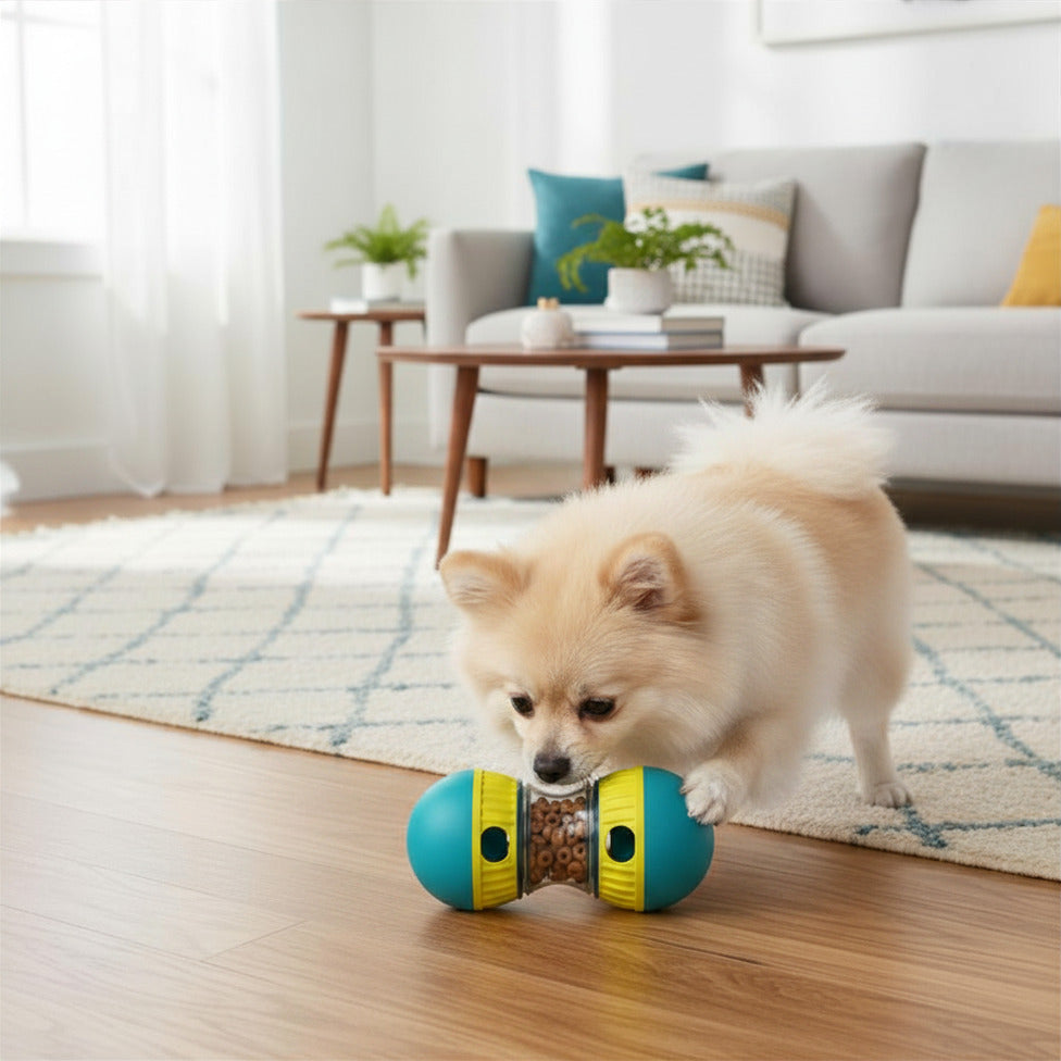 Snack & Play Dumbbell – Intelligenzspielzeug für kleine Hunde