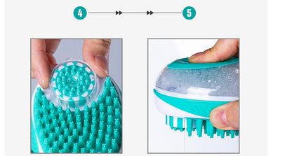 🛁 2-in-1 Fellpflege Bürste – Baden & Massieren