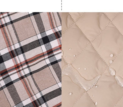 Kuscheliger karierter Hundemantel: Warm & stylisch