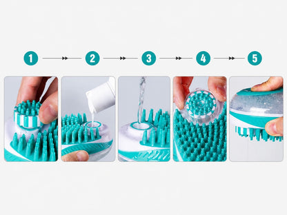 🛁 2-in-1 Fellpflege Bürste – Baden & Massieren
