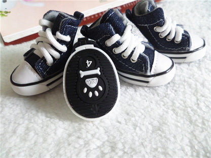 Minibell Hundesneaker aus Denim – stylisch, rutschfest & bequem für kleine Hunde
