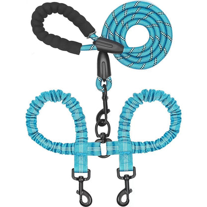 Nylon Hundeleine mit Doppelhund-Führung 🐕🐕
