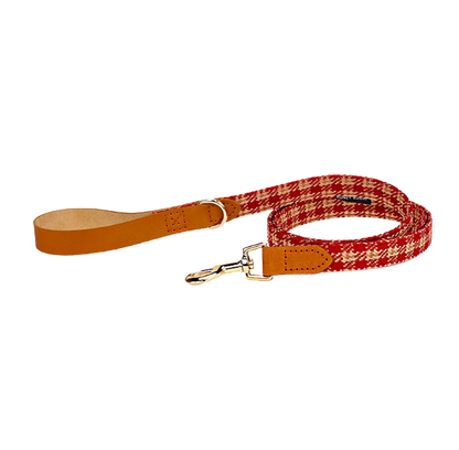 ✨ Collier et laisse pour chien – Carreaux rouges ou verts, personnalisables 🐾