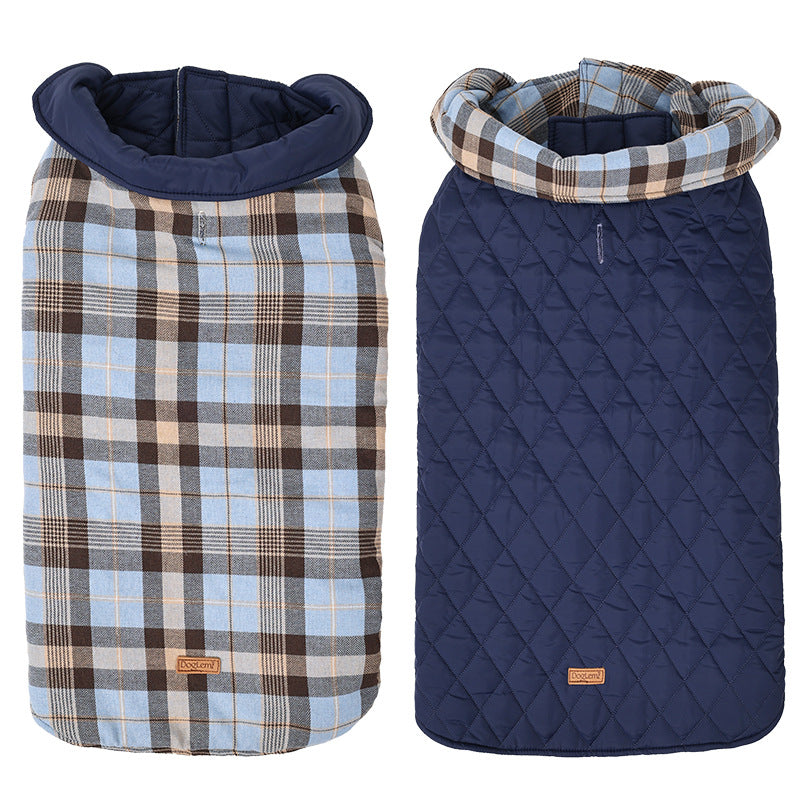 Kuscheliger karierter Hundemantel: Warm & stylisch