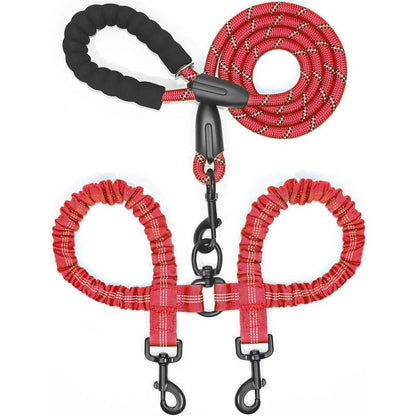 Nylon Hundeleine mit Doppelhund-Führung 🐕🐕