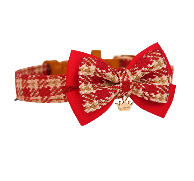 ✨ Collier et laisse pour chien – Carreaux rouges ou verts, personnalisables 🐾