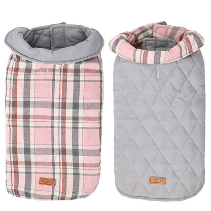 Kuscheliger karierter Hundemantel: Warm & stylisch
