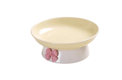 🎀 Macaron Keramiknapf mit Schleife – Stilvoll genießen mit Komfort