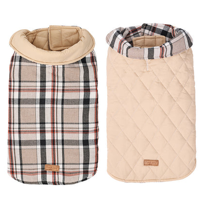 Kuscheliger karierter Hundemantel: Warm & stylisch