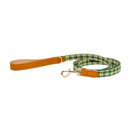 ✨ Collier et laisse pour chien – Carreaux rouges ou verts, personnalisables 🐾