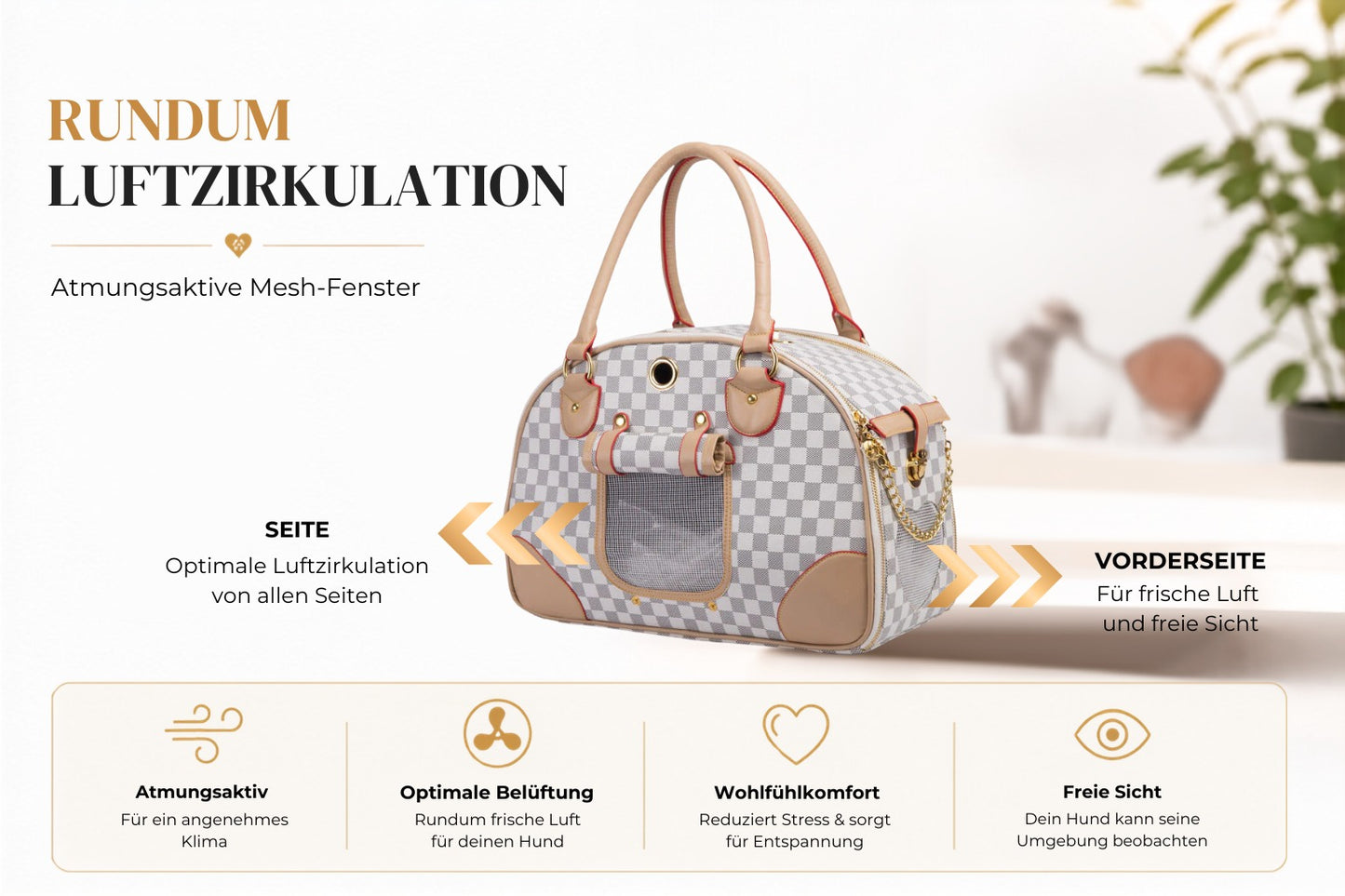 Hundetasche „City Chic“ – Stilvoll unterwegs mit deinem Liebling