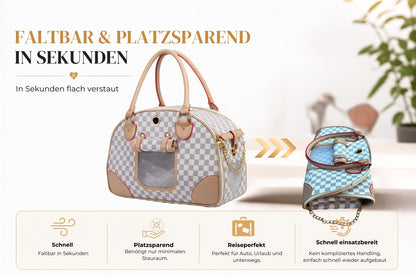 Hundetasche „City Chic“ – Stilvoll unterwegs mit deinem Liebling