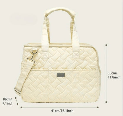 👜 Stylische Hundetasche „Soft Quilt“ atmungsaktive Tragetasche für kleine Hunde