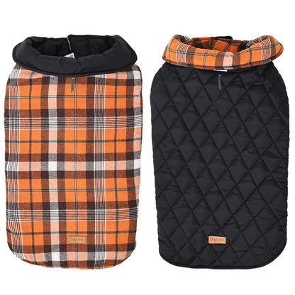Kuscheliger karierter Hundemantel: Warm & stylisch