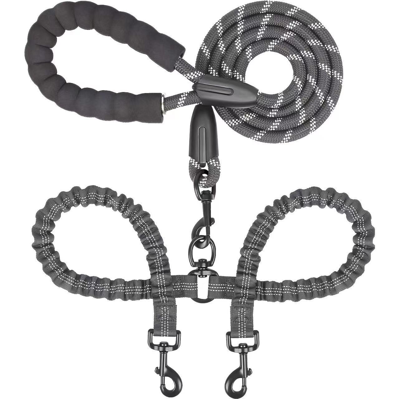Nylon Hundeleine mit Doppelhund-Führung 🐕🐕