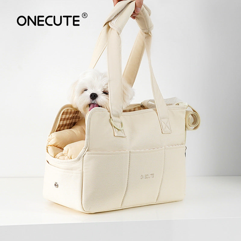 Small Body Dog Go Out Bag Pet Cat Bag Small Dog Portable Shoulder Hand-held Messenger Take-away Bag