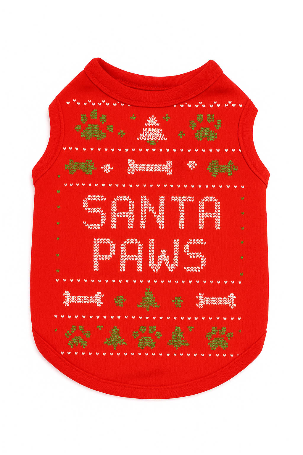 🎄 Weihnachtsoutfit „Santa Paws“ – Rotes Hundeshirt von Minibell