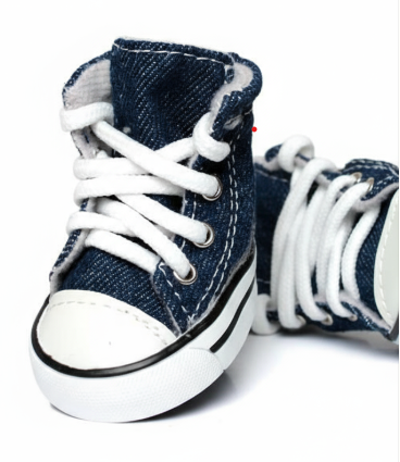 Minibell Hundesneaker aus Denim – stylisch, rutschfest & bequem für kleine Hunde