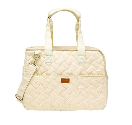 👜 Stylische Hundetasche „Soft Quilt“ atmungsaktive Tragetasche für kleine Hunde