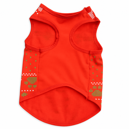 🎄 Weihnachtsoutfit „Santa Paws“ – Rotes Hundeshirt von Minibell