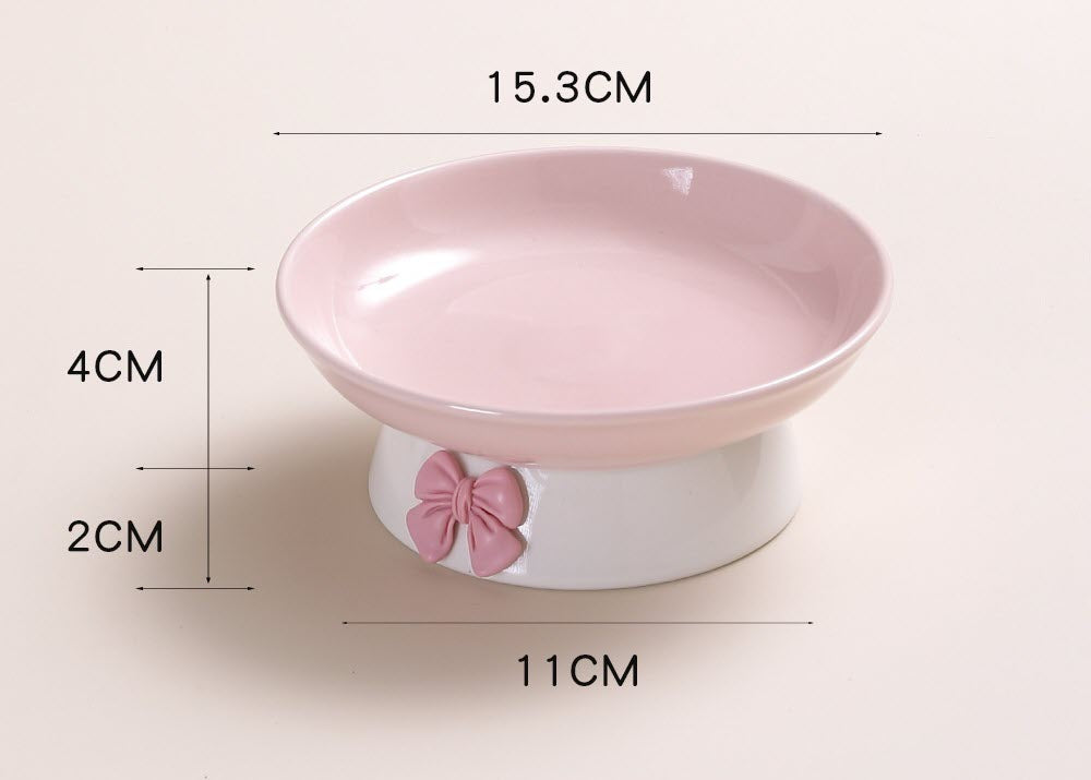 🎀 Macaron Keramiknapf mit Schleife – Stilvoll genießen mit Komfort