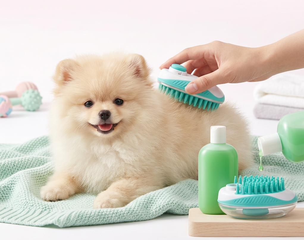 🛁 2-in-1 Fellpflege Bürste – Baden & Massieren