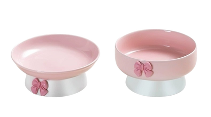🎀 Macaron Keramiknapf mit Schleife – Stilvoll genießen mit Komfort