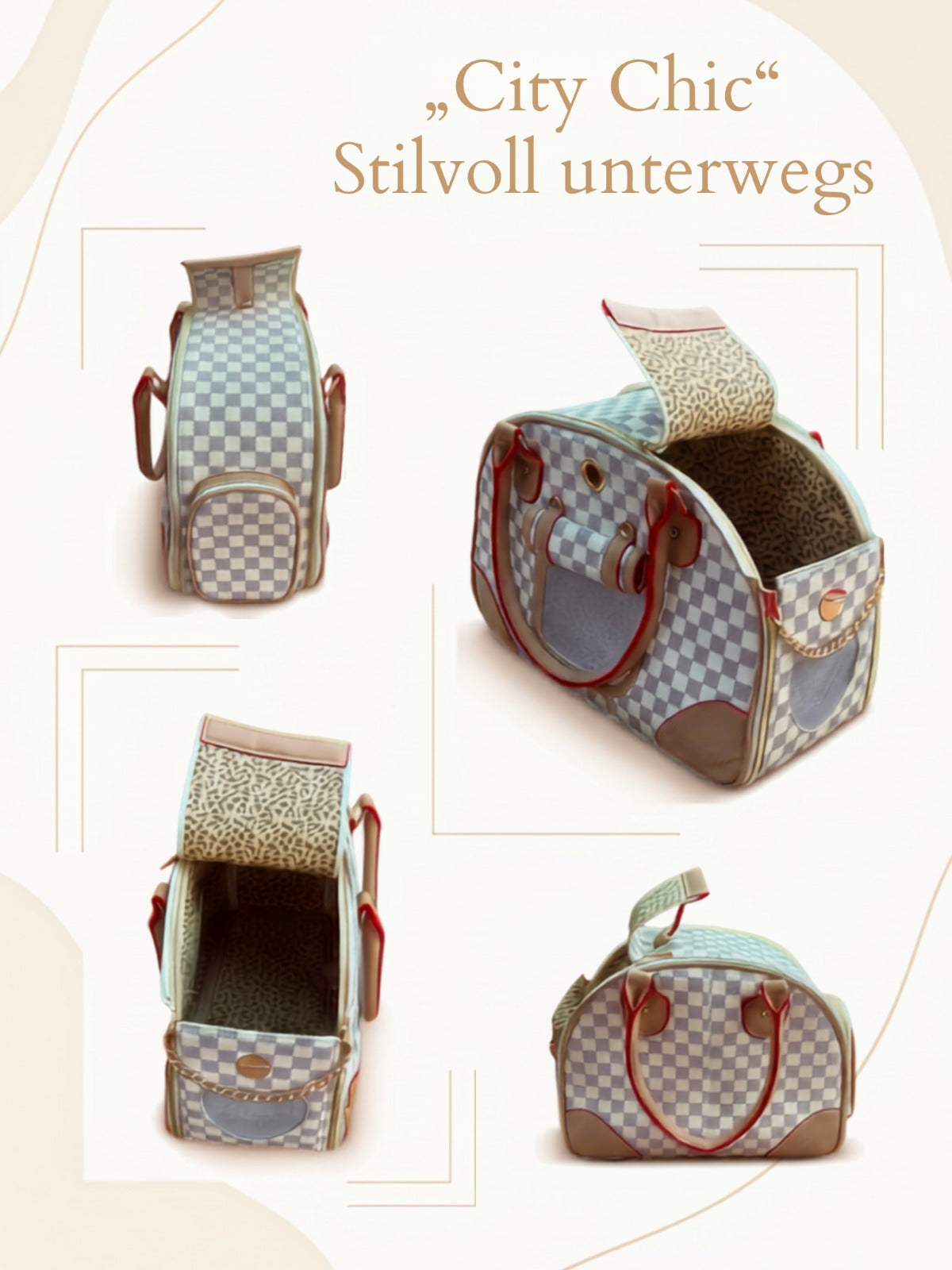 Hundetasche „City Chic“ – Stilvoll unterwegs mit deinem Liebling