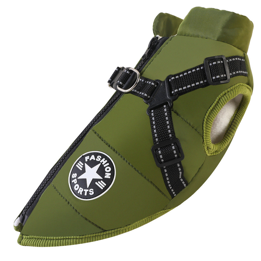 Minibell CozyShield – Veste imperméable pour chien avec harnais intégré
