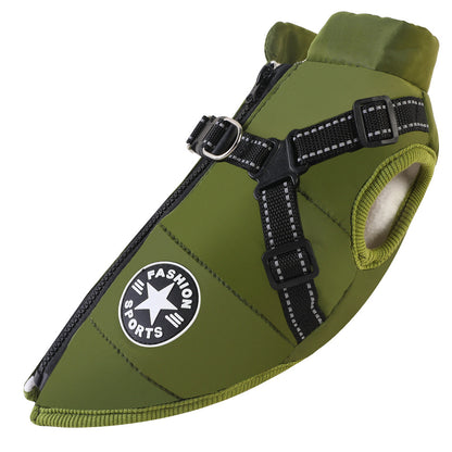Minibell CozyShield – Veste imperméable pour chien avec harnais intégré