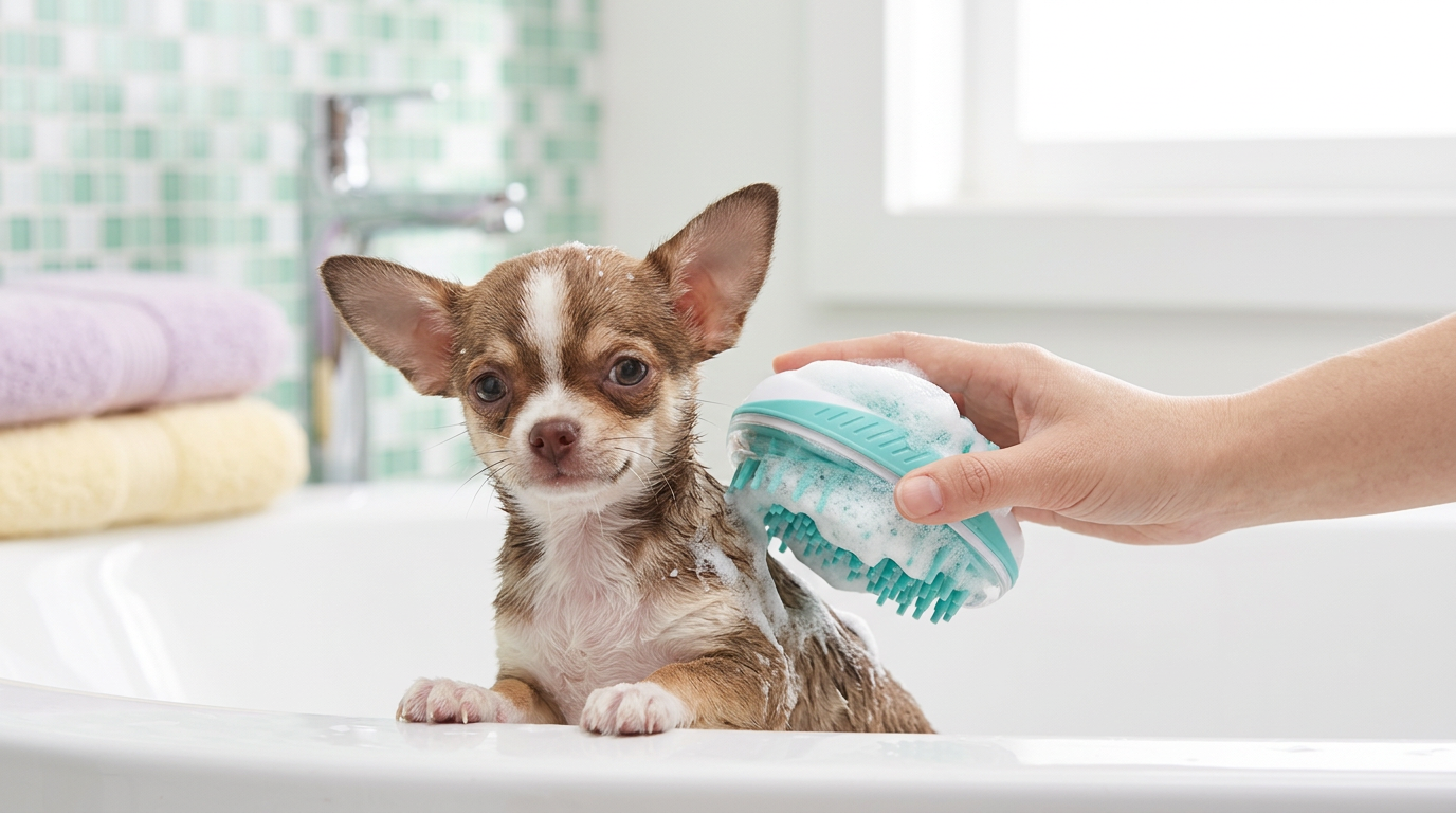 🛁 2-in-1 Fellpflege Bürste – Baden & Massieren