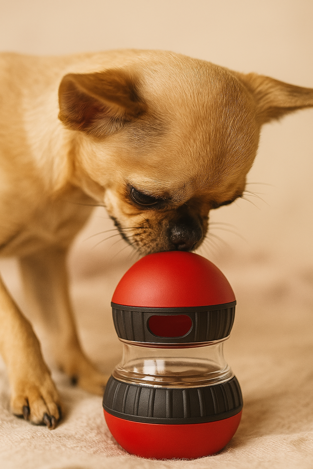 Snack & Play Dumbbell – Intelligenzspielzeug für kleine Hunde